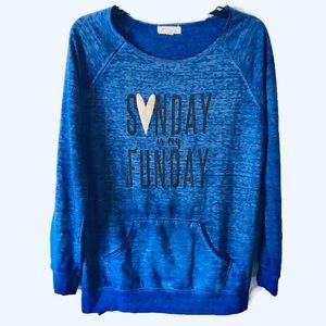 Z by zobha! SUNDAY IS FUNDAY WOMENS TOP SIZE L